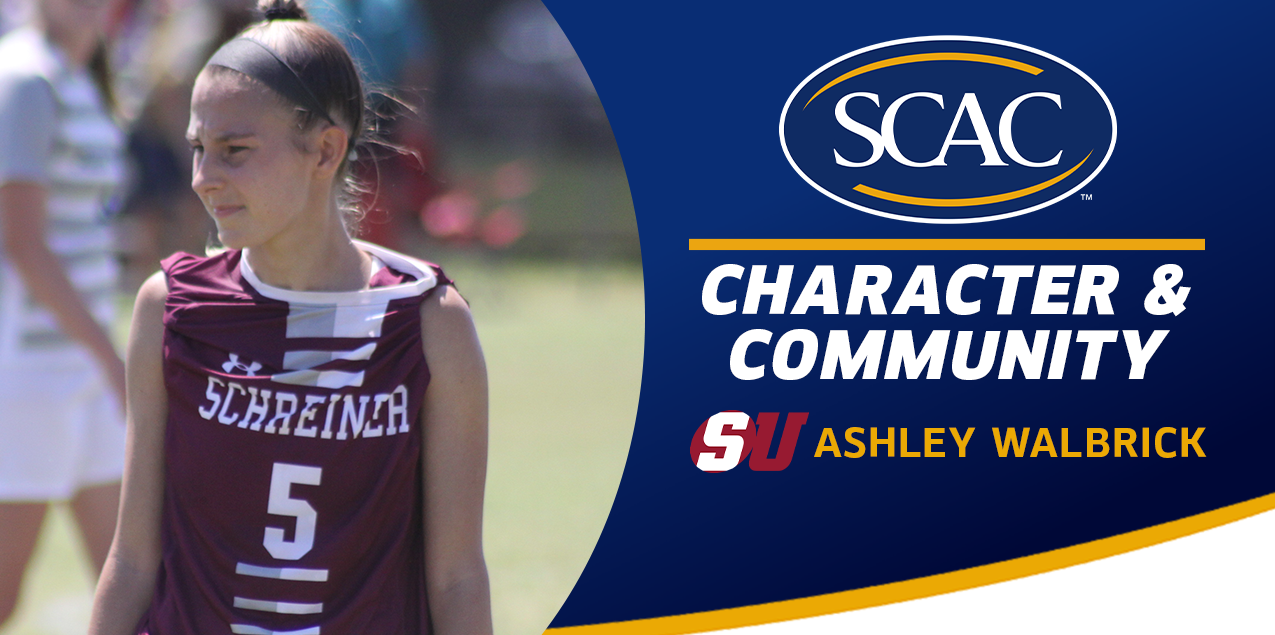 Ashley Walbrick, Schreiner University, Women's Soccer - Character & Community