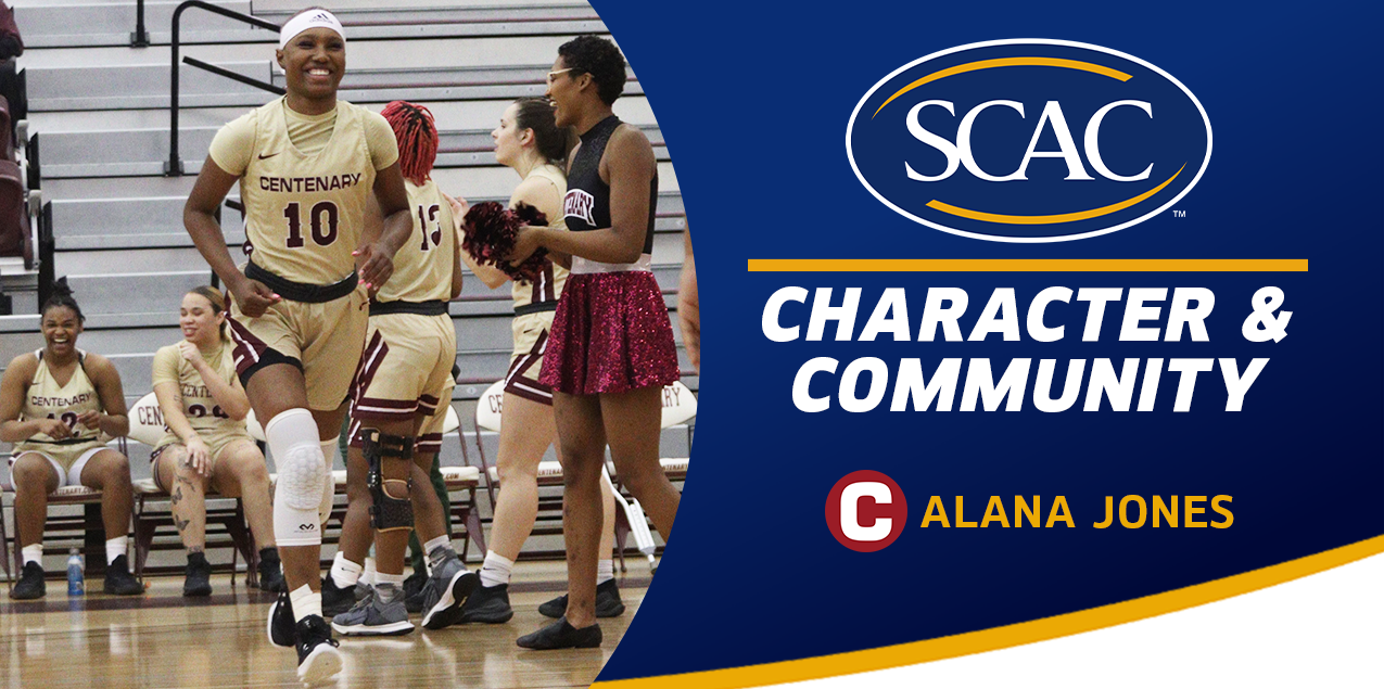 Alana Jones, Centenary College, Women's Basketball - Character & Community