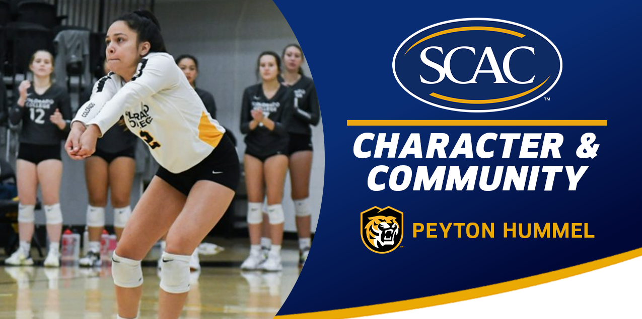 Peyton Hummel, Colorado College, Volleyball - Character & Community