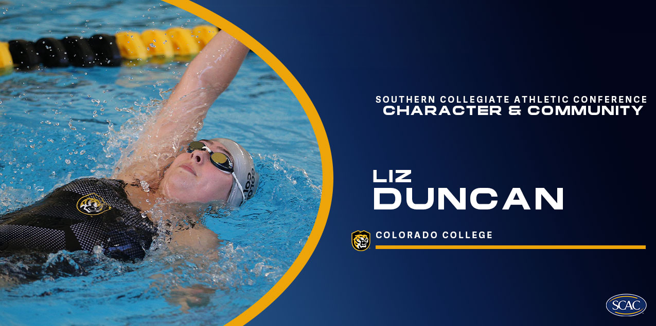 Liz Duncan, Colorado College, Women's Swimming & Diving - Character & Community