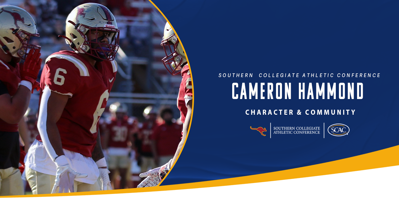 Cameron Hammond, Austin College, Football - Character & Community