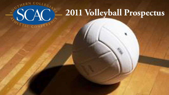 SCAC Releases 2011 Volleyball Prospectus