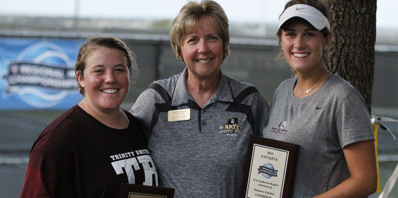 Trinity's Southwick and Lutz capture second consecutive ITA Doubles Championship; TLU's Vega finishes runner-up in Singles