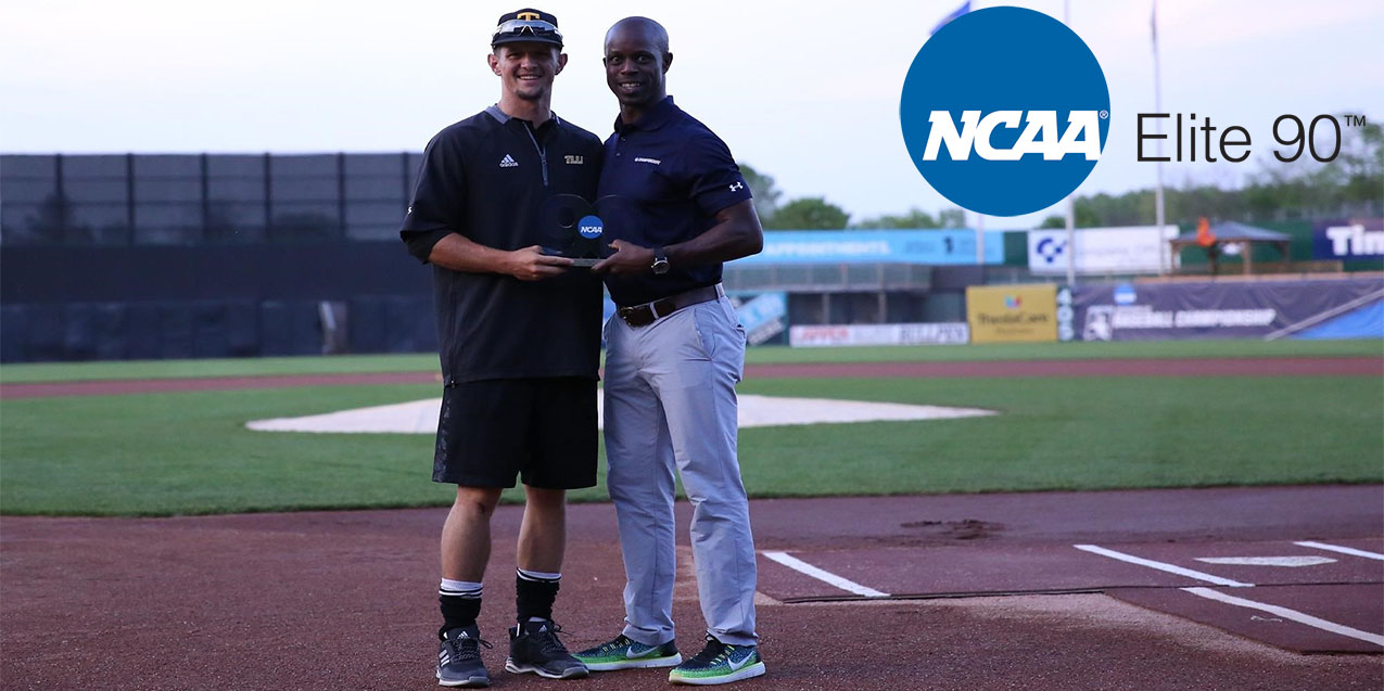 Texas Lutheran senior center fielder Riley Schaefer collected the NCAA's Elite 90 award