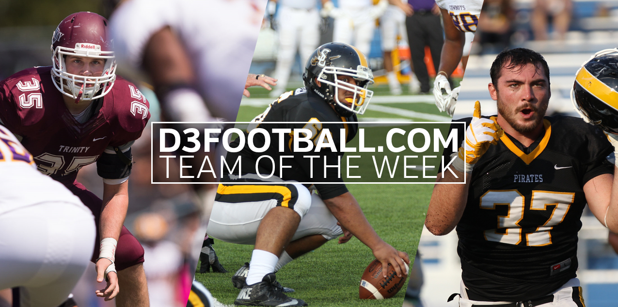 Southwestern's Offensive Line, Elliott; Trinity's Packard Named to D3football.com Team of the Week