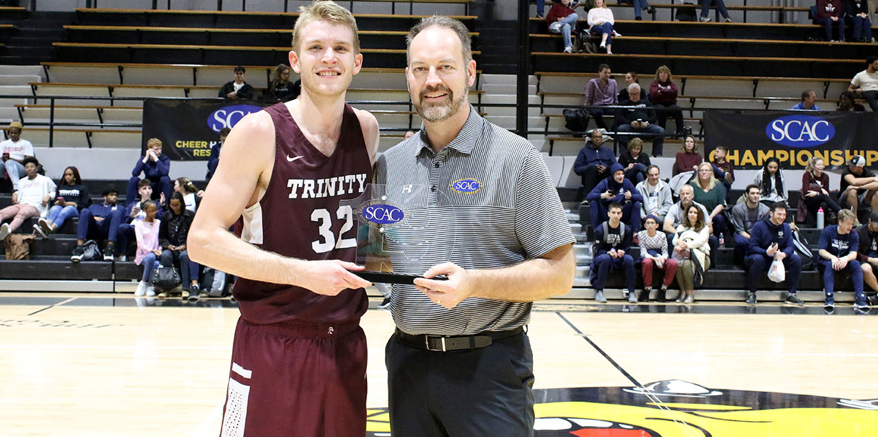 Trinity's Rivara Named SCAC Men's Basketball Elite 19 Award Recipient