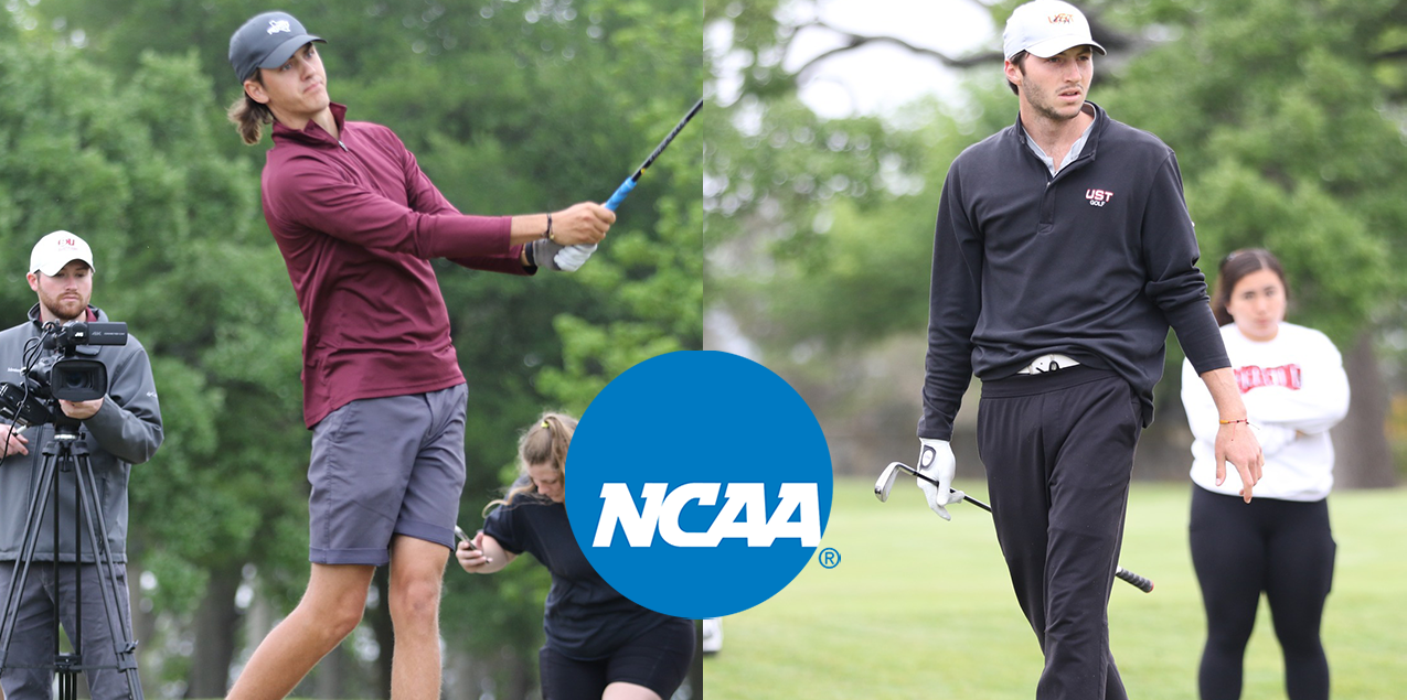 Trinity T7th, St. Thomas T10th Following Opening Round of NCAA Men's Golf Championships