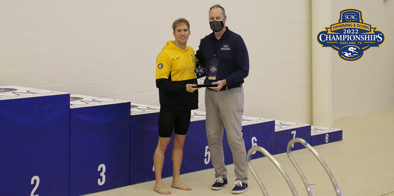 Colorado College's Thumann Named SCAC Men's Swimming & Diving Elite 19 Award Recipient