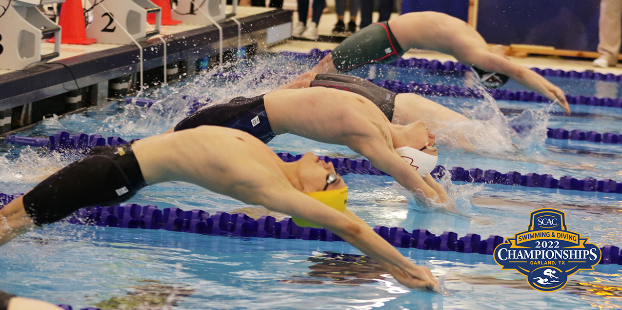 Trinity Leads After Day One of SCAC Men's Swimming & Diving Championship