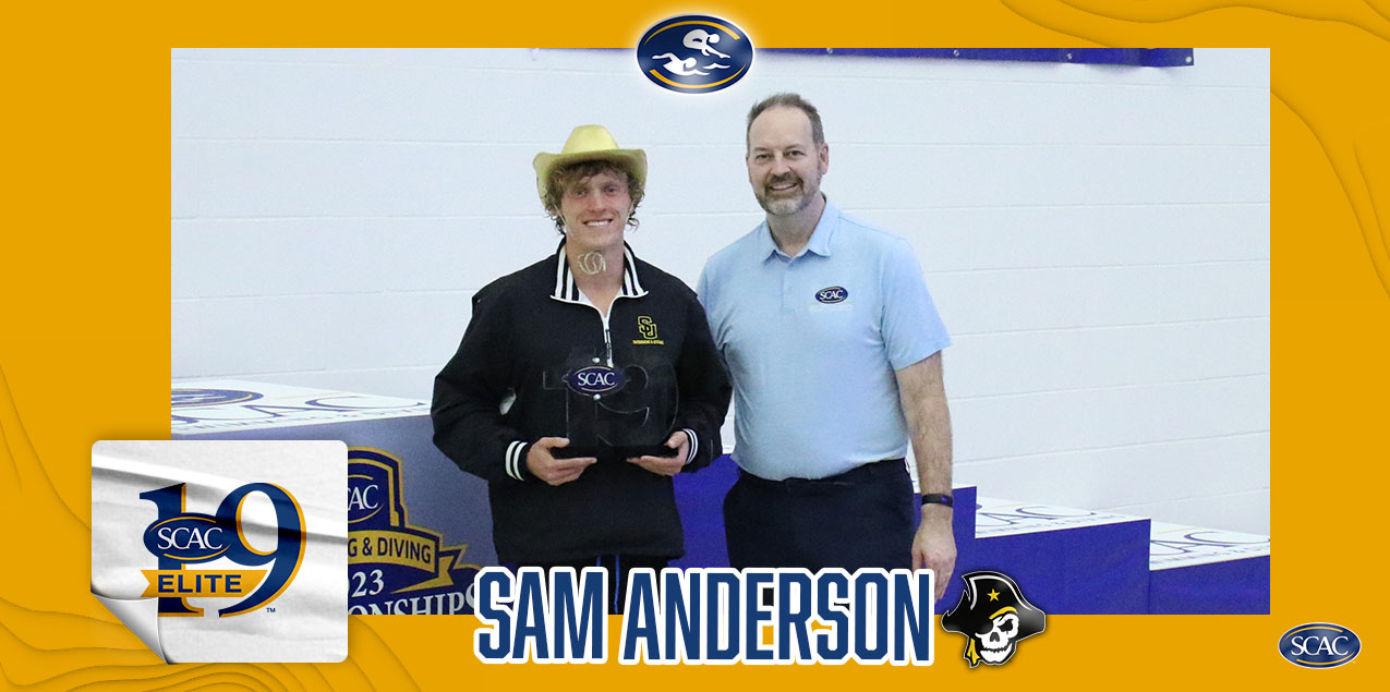 Southwestern's Anderson Named SCAC Men's Swimming & Diving Elite 19 Award Recipient
