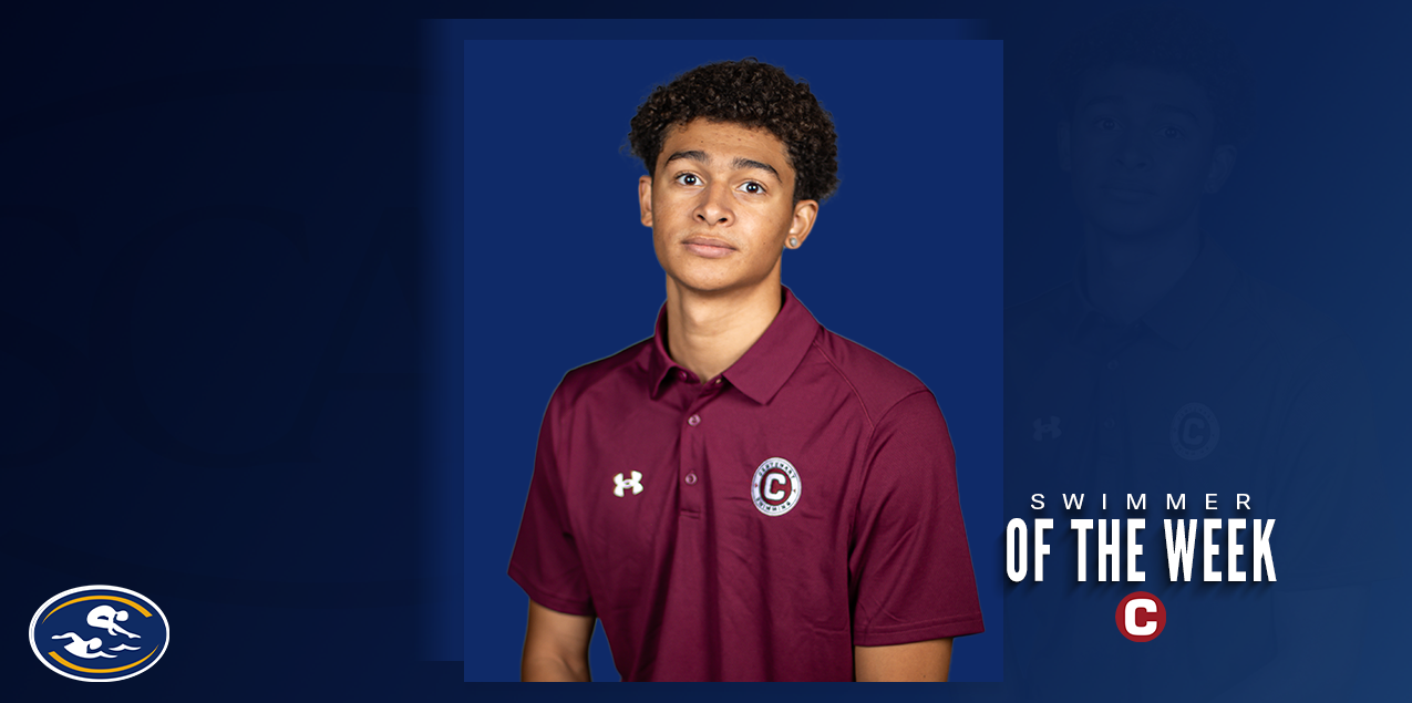 Nick Gordon, Centenary College, Swimmer of the Week (Week 1)