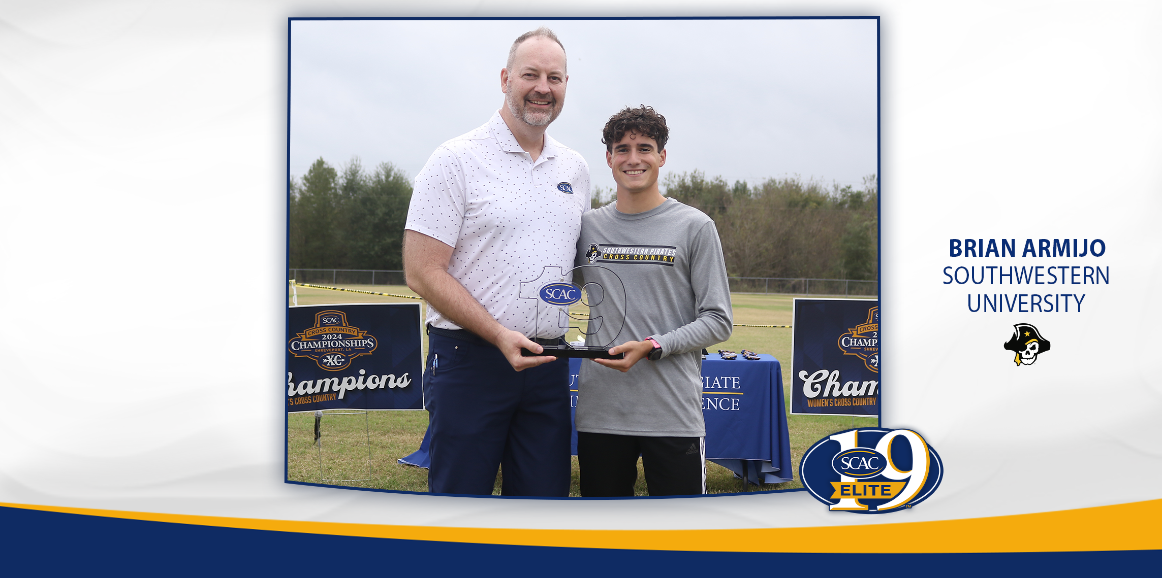 Southwestern's Armijo Wins SCAC Men's Cross Country Elite 19 Award