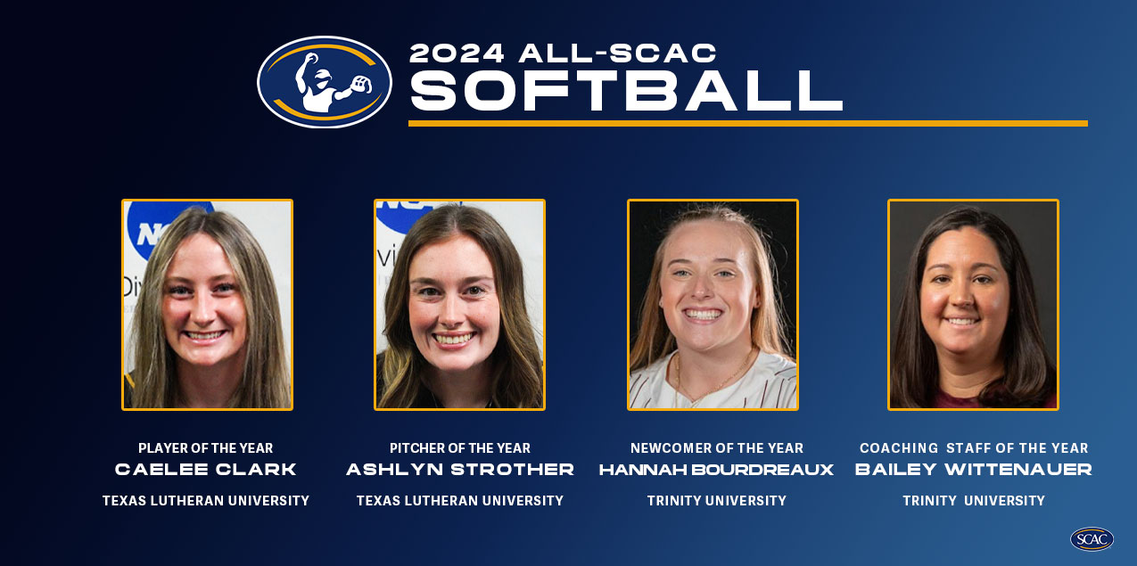 Texas Lutheran's Clark &amp; Strother Headline 2024 All-SCAC Softball Selections