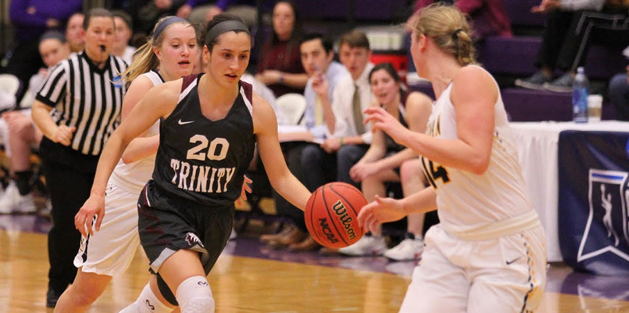 Trinity Women’s Basketball Edged by Whitman in NCAA Sectional