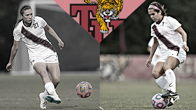 Trinity's Olvera, Booher Named SCAC Women's Soccer Players of the Week
