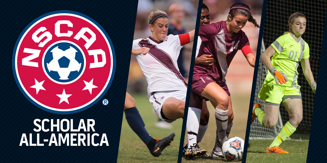 Three Trinity Women's Soccer Student-Athletes Earn Scholar All-America Honors