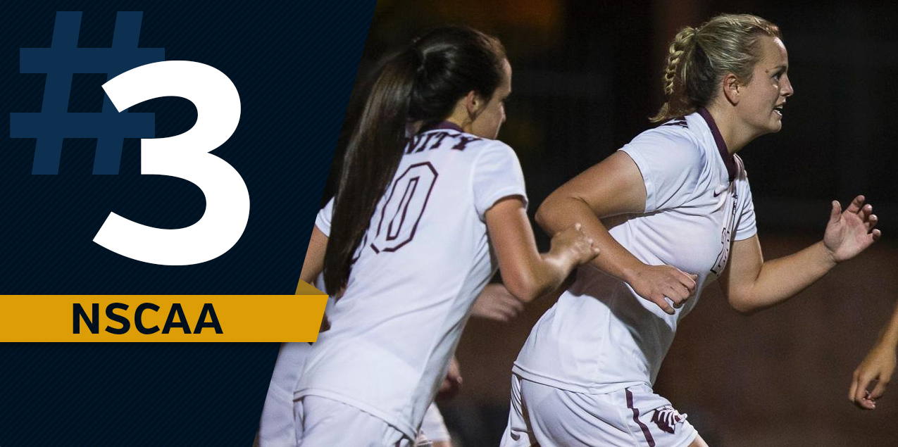 Trinity Women's Soccer Holds at No. 3 in NSCAA Poll