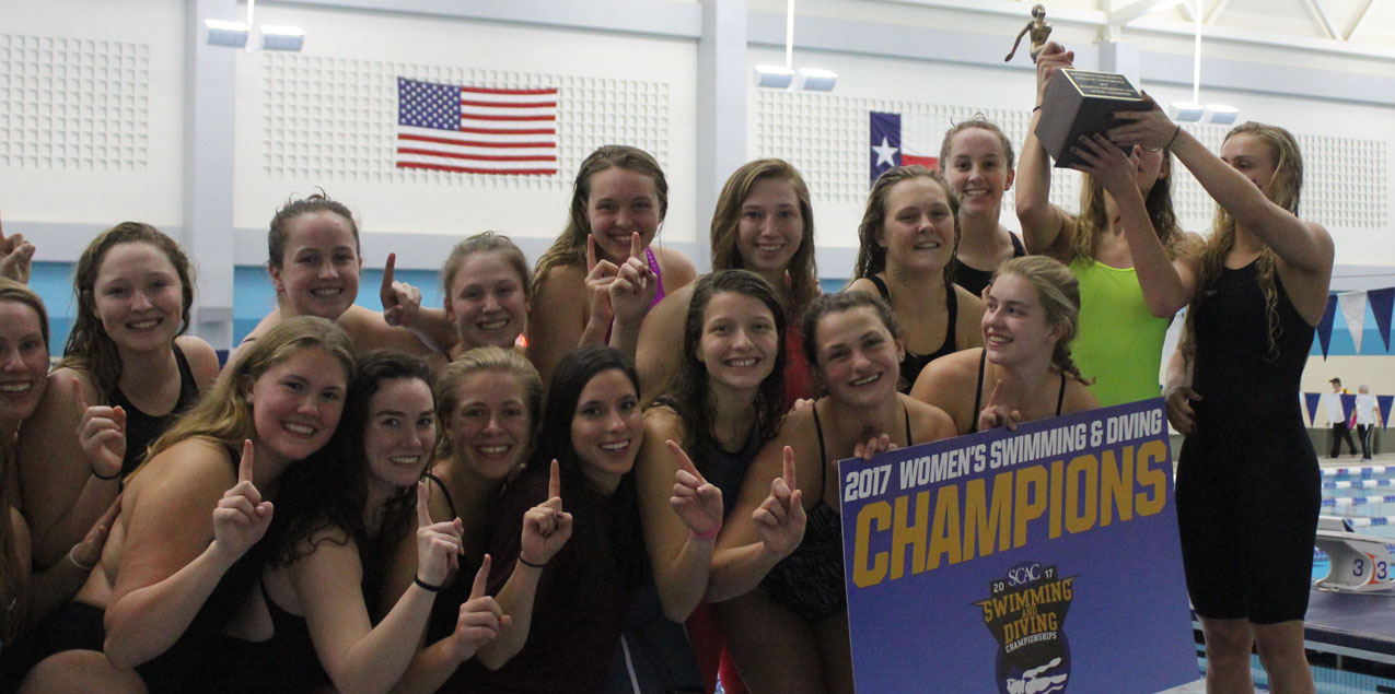 Trinity Women Claim 14th Consecutive SCAC Swimming & Diving Championship