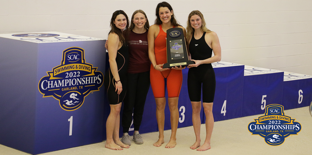 Trinity Earns 19th Consecutive SCAC Women's Swimming & Diving Championship