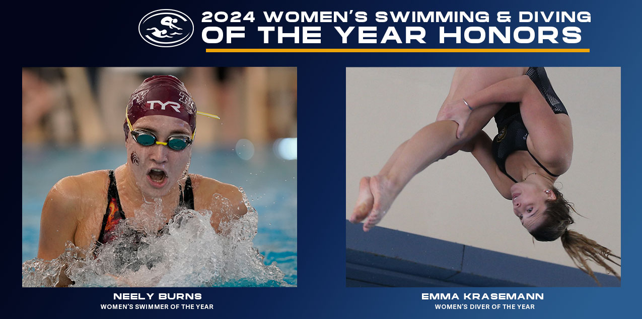 Trinity's Burns, Colorado College's Krasemann Earn SCAC Female Swimmer and Diver of the Year Honors