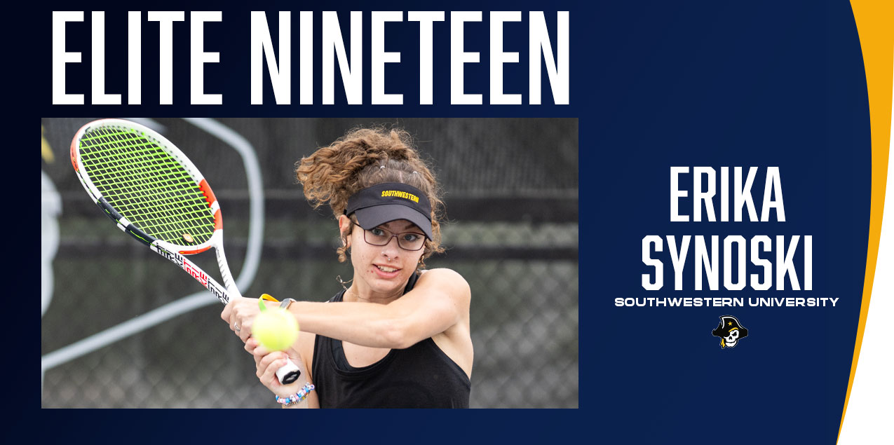 Southwestern's Synoski Earns SCAC Women's Tennis Elite 19 Award