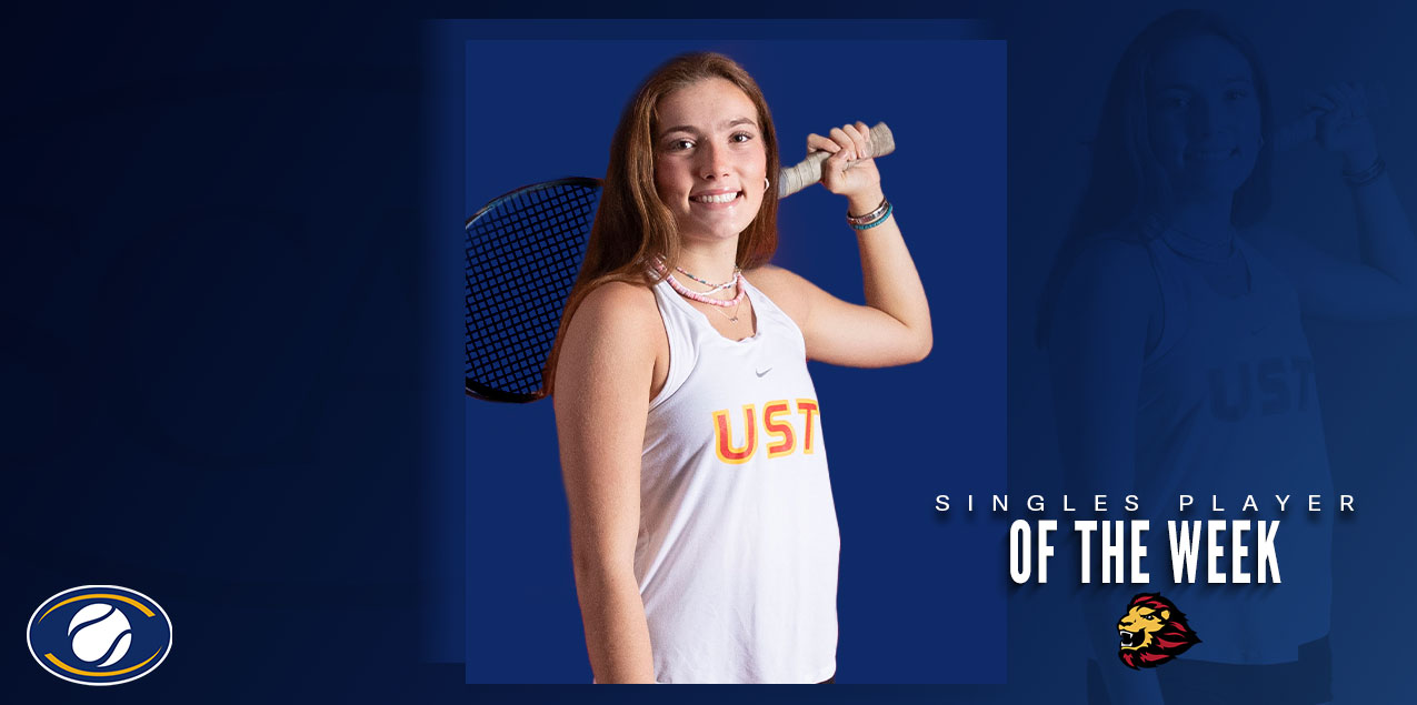 Lucia Rodriguez, University of St. Thomas, Women's Tennis Singles Player of the Week (Week 4)