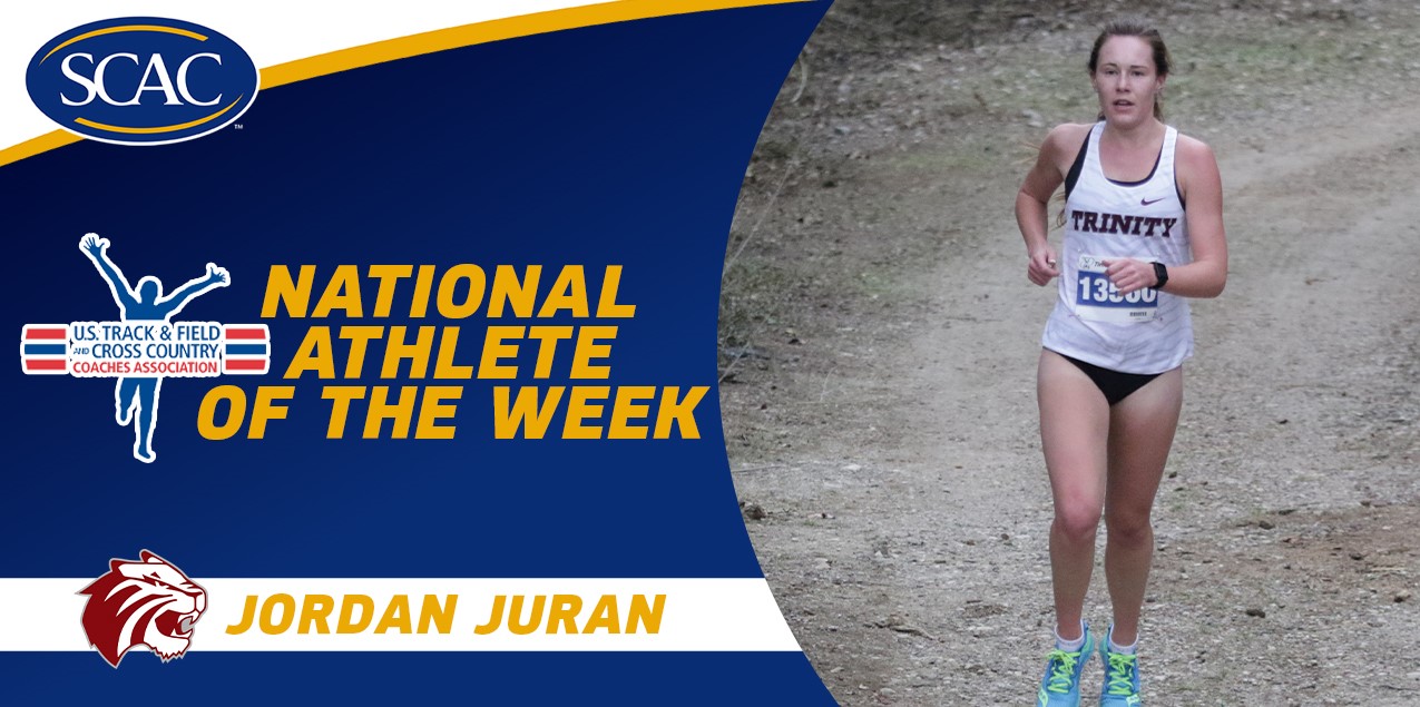 Trinity's Jordan Juran named USTFCCCA National Athlete of the Week for D3 Women's Cross Country